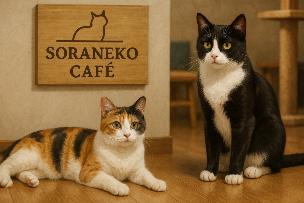 川崎駅周辺のソラネコカフェのイメージ画像。